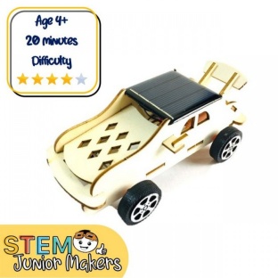 DIY Solar Powered Wooden Car STEM Kit