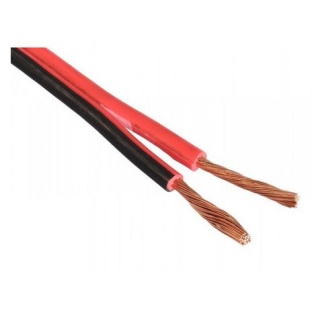 Speaker wire1.5mm red/black per meter