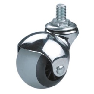 Rubber Caster Swivel Wheel For Robot Chassis - BT 50mm