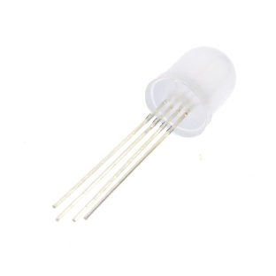 LED Diffused RGB Common Cathode 4-Pin F5 10MM Diode (5 pack)