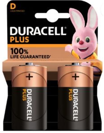 Duracell Batteries P/Power D - 2 Pack