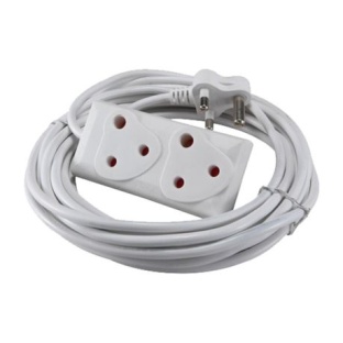 Extension Cable plug 2 X 3PIN - 5METER 10A