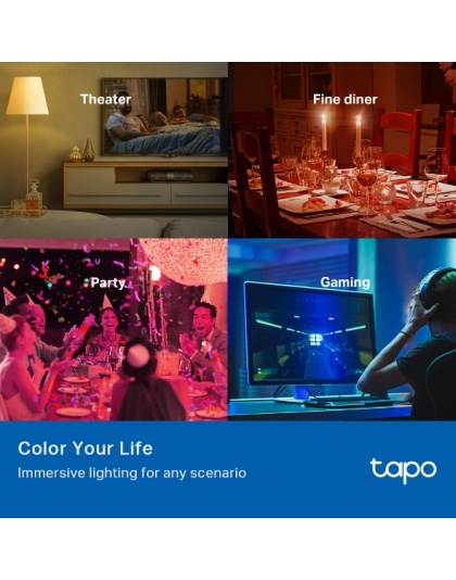 Tapo Smart Wi-Fi Light Bulb, Multicolor L530E