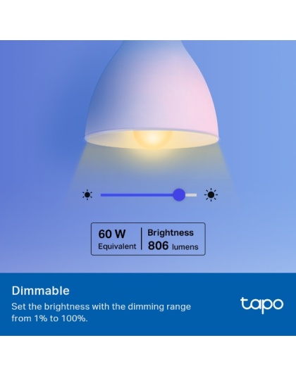 Tapo Smart Wi-Fi Light Bulb, Multicolor L530E