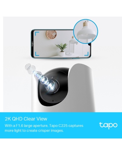 Tapo Pan/Tilt AI Home Security Wi-Fi Camera C225