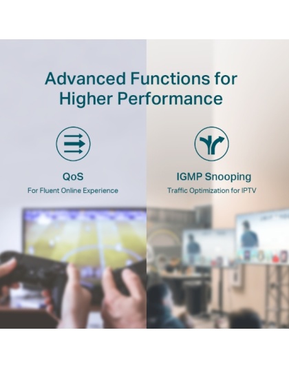 tp-link 8-Port Gigabit Desktop Switch with 4-Port PoE+ TL-SG1008P