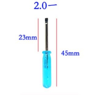 Tiny flathead screwdriver blue 2.0 slotted