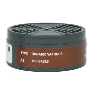 Respirator cartridge A1-solvent/petrol fumes - SABS