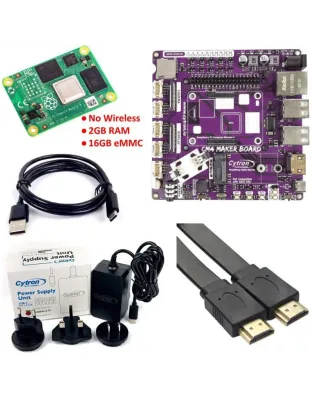 Raspberry Pi CM4 No Wireless 2GB RAM 16GB eMMC Maker Board Kit
