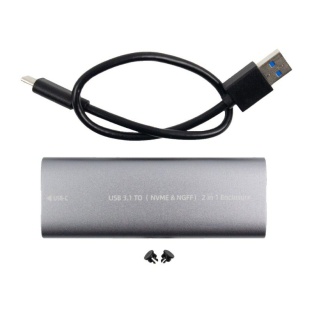 USB 3.1 to M.2 Dual Protocol (NVMe/NGFF) B+M Key with USB-C Cable