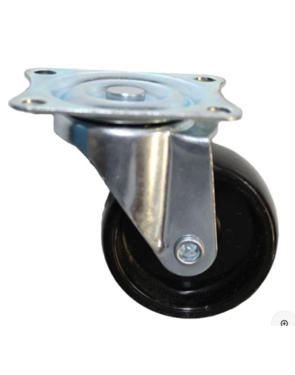 25mm Castor Wheel Swivel Plate For Robot Chassis Black