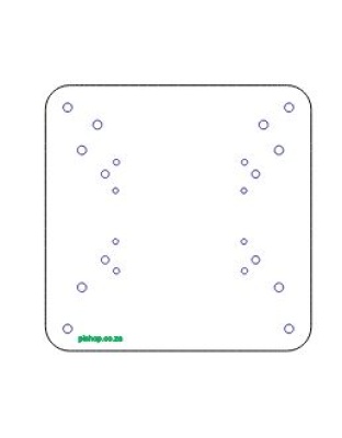 RPi 3/4/5/Zero/Modular/HighPi Acrylic VESA bracket 75/100mm