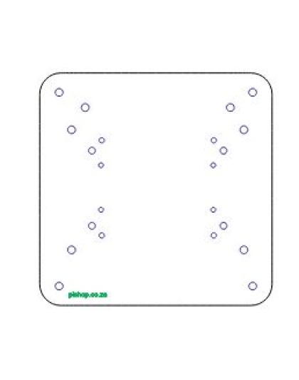 RPi 3/4/5/Zero/Modular/HighPi Acrylic VESA bracket 75/100mm