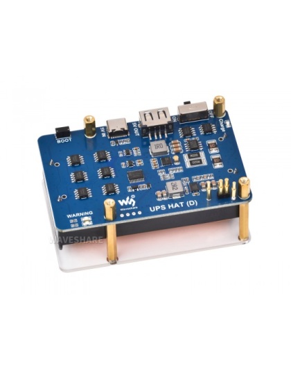 5V UPS HAT (D) for Raspberry Pi for 21700 batteries