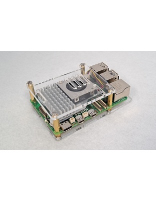 Acrylic SP GPIO Case for Raspberry Pi 5 supports active cooler