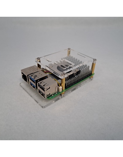 Acrylic SP GPIO Case for Raspberry Pi 5 supports active cooler