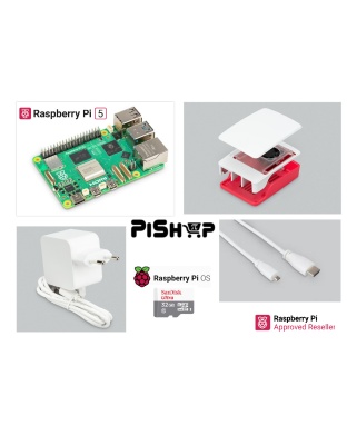Raspberry Pi5 1GB Red/White Official Kit