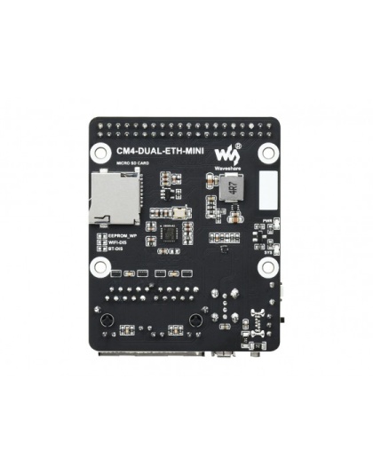 Mini Dual Gigabit Ethernet Base Board Designed for Raspberry Pi Compute Module 4