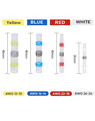10 Red Heat Shrink Solder Sleeve Insulated Electrical Splice Waterproof Wire Connectors AWG22-18(0.5 -1.0 mm²)