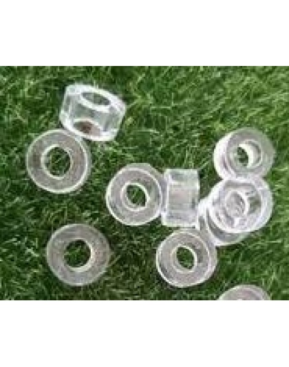 Clear Acrylic 4mm washer/spacer for M2.5 screw