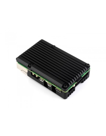 Aluminium Alloy Case (H) for Raspberry Pi 5, With Temperature-Controlled Blower Fan