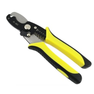 180mm (14mm2) Cable Cutter and Stripping Tool with Non-Slip Handle