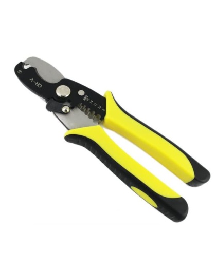 180mm (14mm2) Cable Cutter and Stripping Tool with Non-Slip Handle