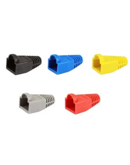 Multi Colour RJ45 Network Cable Lead Connector Boot for Cat 5 5e 6 (10 pack)