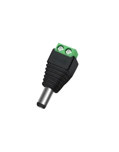 5.5 x 2.1mm DC Power Male Jack Plug Connector(1 unit)