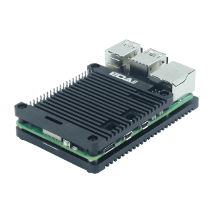 EDATEC Full Aluminium Passive Cooling Open Case for Raspberry Pi 5