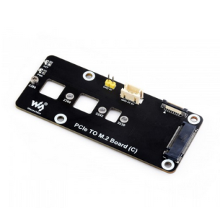 PCIe To M.2 Adapter Board (C) for Raspberry Pi 5, Supports NVMe Protocol M.2 Solid State Drive, High-speed Reading/Writing