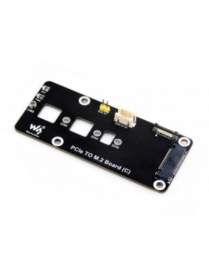 PCIe To M.2 Adapter Board (C) for Raspberry Pi 5, Supports NVMe Protocol M.2 Solid State Drive, High-speed Reading/Writing