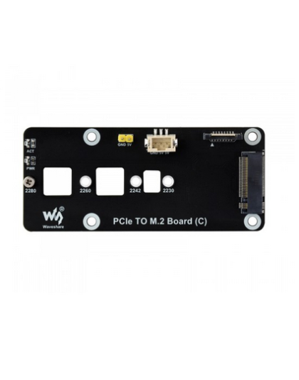 PCIe To M.2 Adapter Board (C) for Raspberry Pi 5, Supports NVMe Protocol M.2 Solid State Drive, High-speed Reading/Writing