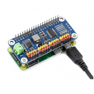 Servo Driver HAT for Raspberry Pi, 16-Channel, 12-bit, I2C