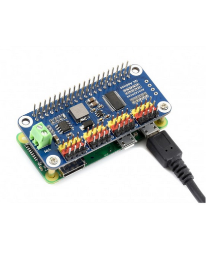 Servo Driver HAT for Raspberry Pi, 16-Channel, 12-bit, I2C