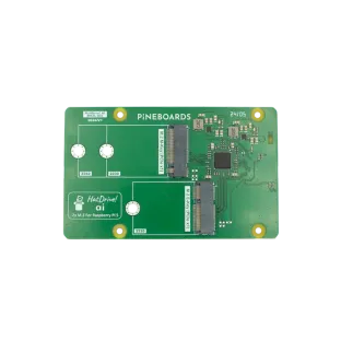 PineBoards HatDrive! AI (NVMe 2230,2242 GEN 2 + Coral Edge TPU) for Raspberry Pi 5