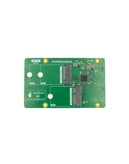 PineBoards HatDrive! AI (NVMe 2230,2242 GEN 2 + Coral Edge TPU) for Raspberry Pi 5