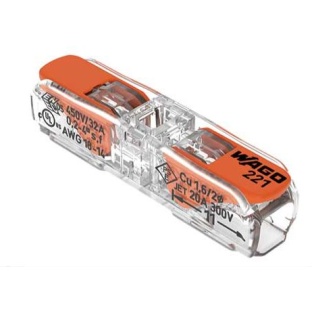 WAGO 221 Lever Type Inline Splicing Connector 0.2-4MM2