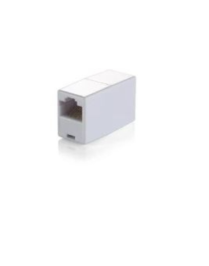 RJ45 Cat5e Straight Network Cable Ethernet LAN Coupler white