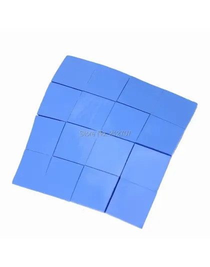 16PCS Blue Thermal Heatsink Conductive Silicone Pad 25x25x2mm
