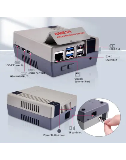 Game 5Pi Retro Gaming Case for Raspberry Pi 5