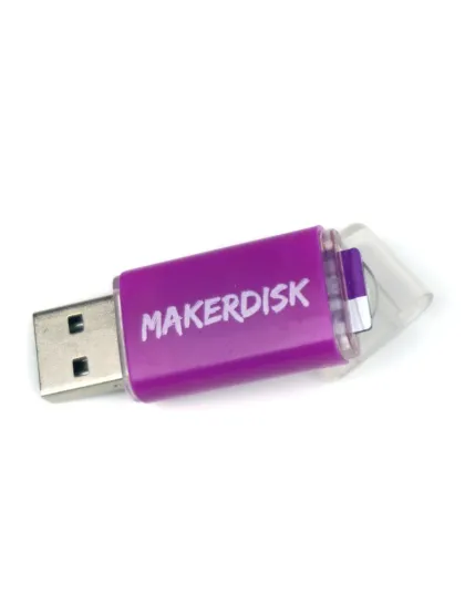 USB2.0 Makerdisk microSD Card Reader/Writer supports up to 128 GB SDHC cards
