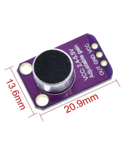 GY-MAX4466 Adjustable Gain Highly Sensitive Microphone Board 2.4-5V DC