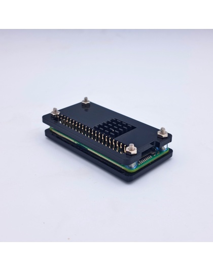 Black Acrylic Case With Heatsink For Raspberry Pi Zero and Zero 2