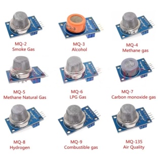 9Pcs MQ2 MQ-3 MQ-4 MQ-5 MQ-6 MQ-7 MQ-8 MQ-9 MQ-135 Sensor Module kit