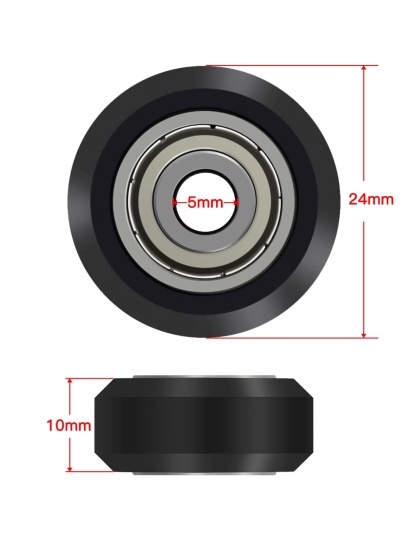 3D Printer Bearing Wheel for V-slot 24mm x 10mm