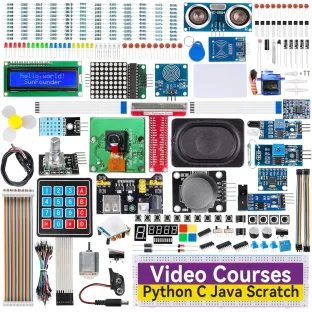 SunFounder Raspberry Pi Ultimate Starter Kit - Raphael Starter kit for Raspberry Pi 5/4B/3B+/3B/Zero 2W, RoHS Compliant, Video Courses
