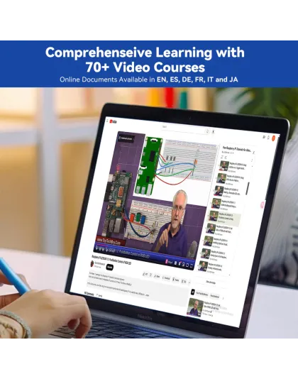 SunFounder Raspberry Pi Ultimate Starter Kit - Raphael Starter kit for Raspberry Pi 5/4B/3B+/3B/Zero 2W, RoHS Compliant, Video Courses