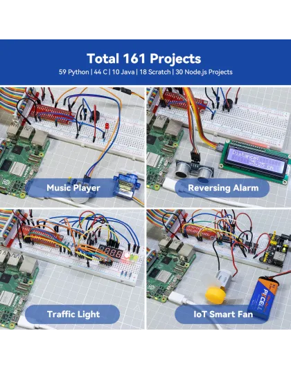 SunFounder Raspberry Pi Ultimate Starter Kit - Raphael Starter kit for Raspberry Pi 5/4B/3B+/3B/Zero 2W, RoHS Compliant, Video Courses