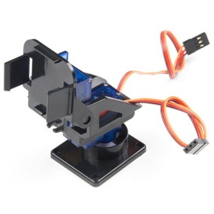 2-Axis FPV Camera Cradle Head w/ 9g Dual Servo / Steering Gear for Robot / R/C Car - Black   Blue